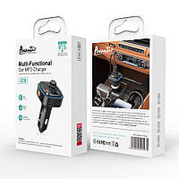 Bluetooth FM-модулятор (трансмітер) Avantis ACC08 (чорний) 5V/3.1A