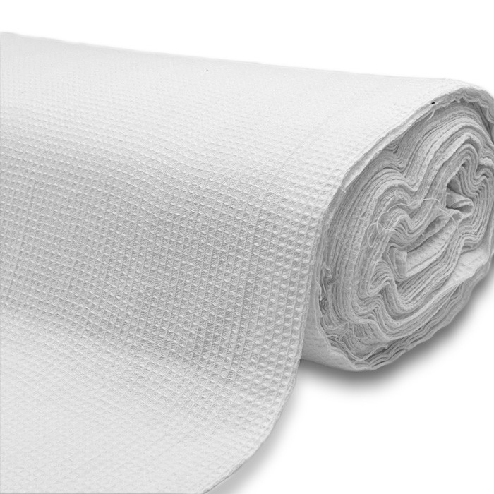 Купить Вафельная ткань, плотностью 200 г/м2, ширина 45 см , рулон 60 м ...