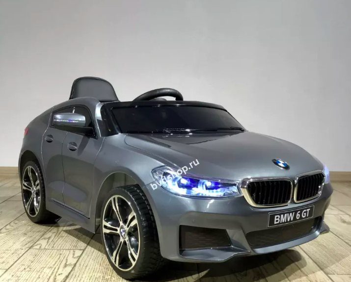 Дитячий електромобіль на акумуляторі BMW JJ2164 з пультом радіокерування для дітей 3-8 років фарбування сірий
