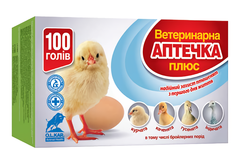 Ветаптечка Плюс для молодняку птиці на 100 голів