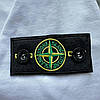 Демісезонний чоловічий спортивний костюм світшот і штани Stone Island Black Чоловічий комплект чорний патчі, фото 8