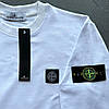 Демісезонний чоловічий спортивний костюм світшот і штани Stone Island Black Чоловічий комплект чорний патчі, фото 10
