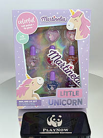 Дитячий набір сет лаків для нігтів Martinelia Маленький єдиноріг