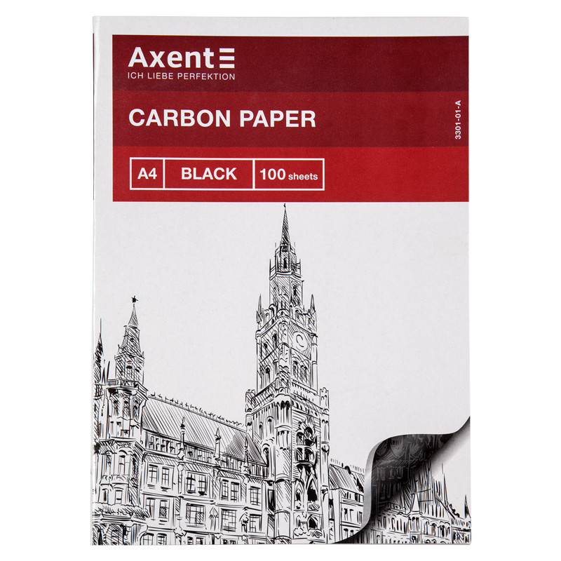 Копірка Axent А4, 100 аркушів, Чорна, (3301-01-A)