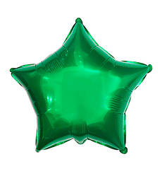 Повітряна куля "Зірка" Ø - 25 см., колір - зелений