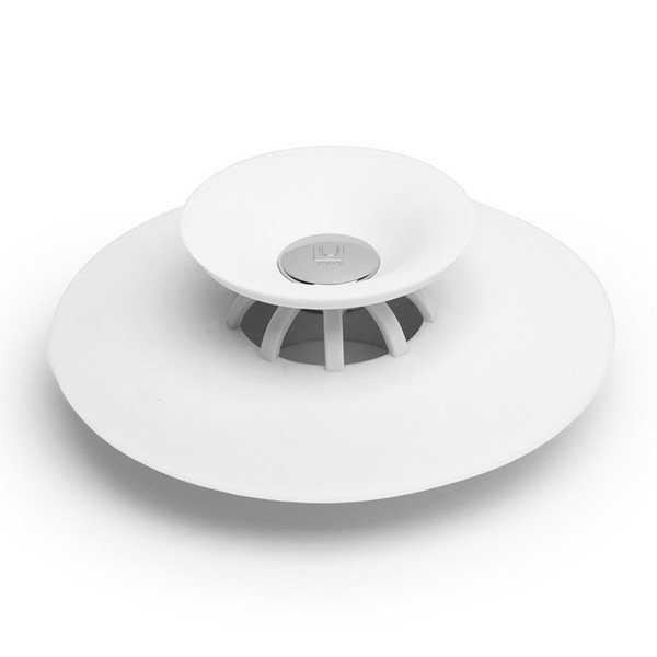 Фільтр-заглушка, корок для ванни силіконовий Білий, фото 1