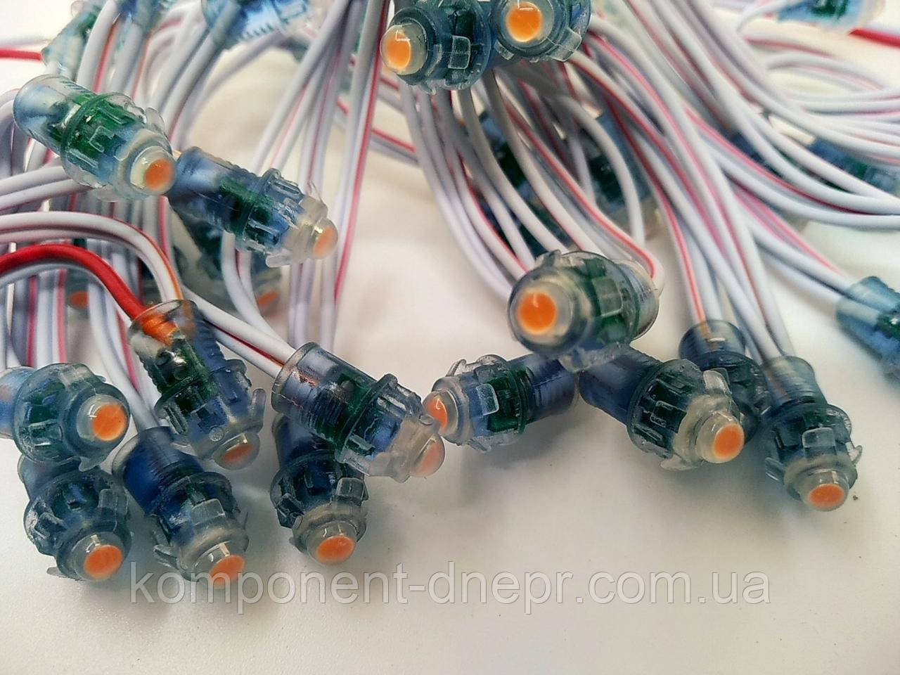 Світлодіод швидкого монтажу JL 0,1W, 12 В, IP65 червоний