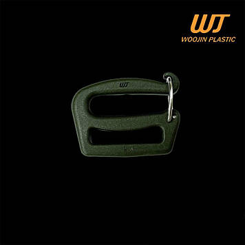 Рамка з замком двощільовка 25 мм Double Gate Keeper WJ, Woojin Plastic колір Хакі