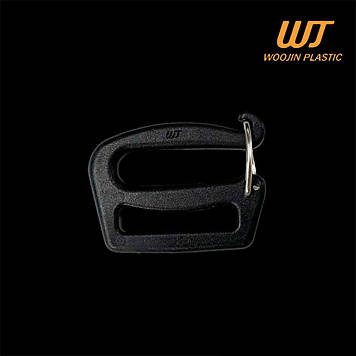 Рамка з замком двухщелевая 25 мм Double Gate Keeper WJ, Woojin Plastic колір Чорний