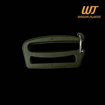 Рамка з замком двощільова 38 мм Double Gate Keeper WJ, Woojin Plastic колір Хакі