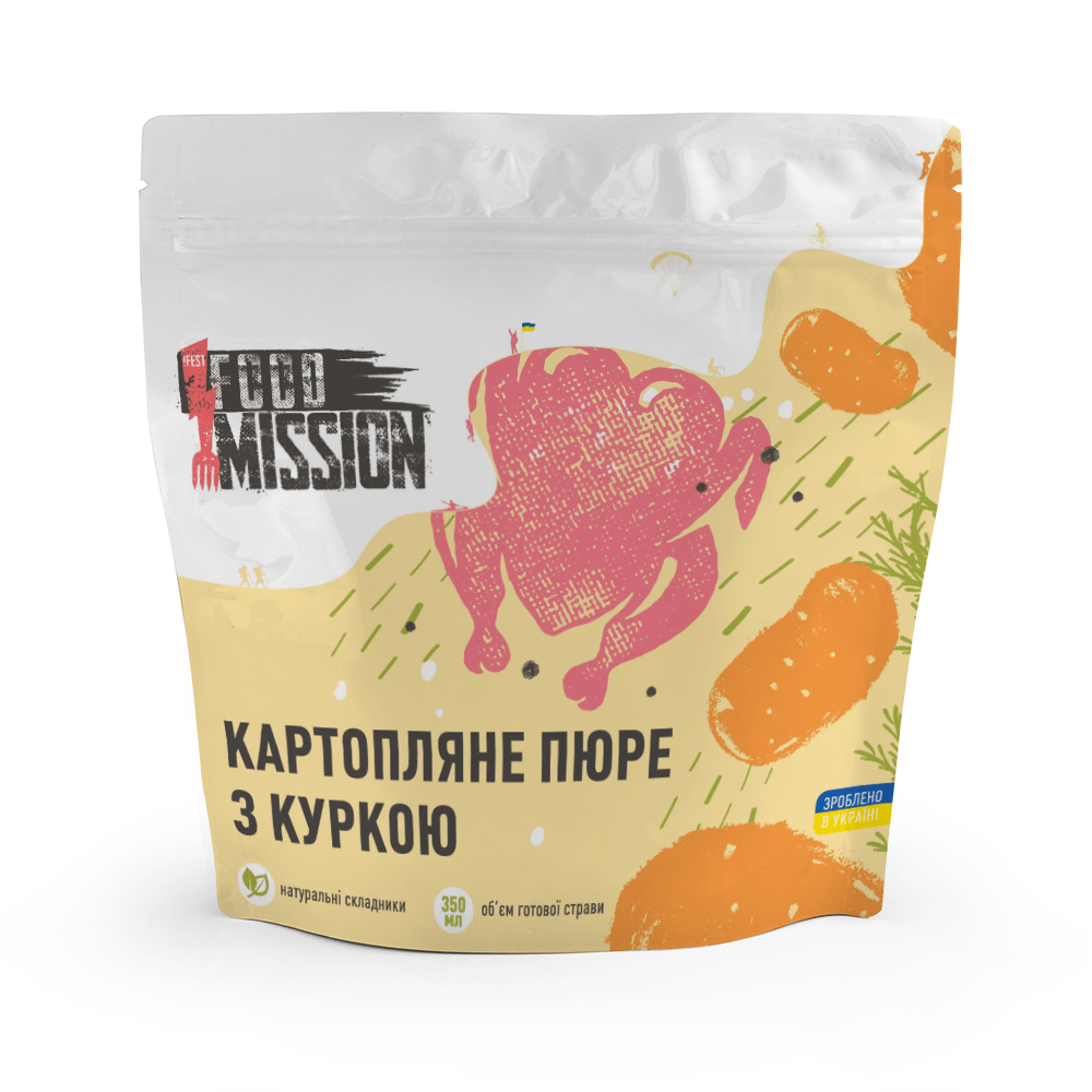 Картопляне пюре з курячим філе