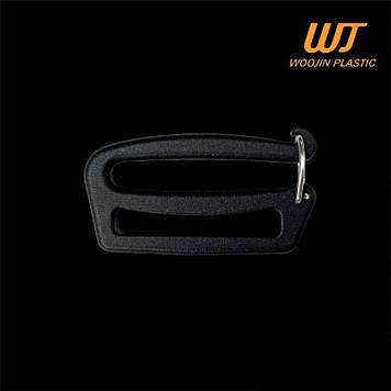 Рамка з замком двощільова 38 мм Double Gate Keeper WJ, Woojin Plastic колір Чорний