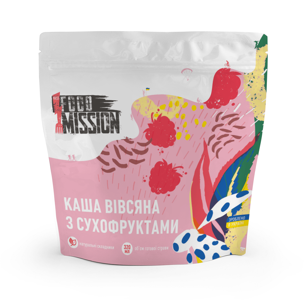 Каша вівсяна з сухофруктами