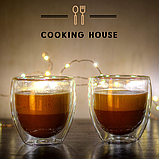 Набір склянок з подвійними стінками для американо, еспресо 150мл Cooking House buuba  8шт, склянка з подвійним дном, фото 9