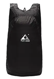 Міні рюкзак Play-King складаний вологостійкий нейлоновий легкий рюкзак 20L Black
