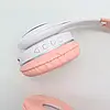 Бездротові Bluetooth навушники з котячими вушками VZV-23M на 400 mah, Рожеві / Дитячі навушники з підсвічуванням, фото 6