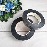 Тейп стрічка чорна (флористична стрічка) 27 метрів — 12 мм