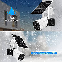 Камера видеонаблюдения W07 APP ICSSE 6 mp, IP Wi-Fi (наружная) + солнечная панель ON