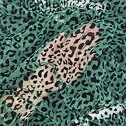 Сітка стрейч з флоком (ягуар) / колір ЗЕЛЕНИЙ / ціна вказана за 0,5 метра сітки