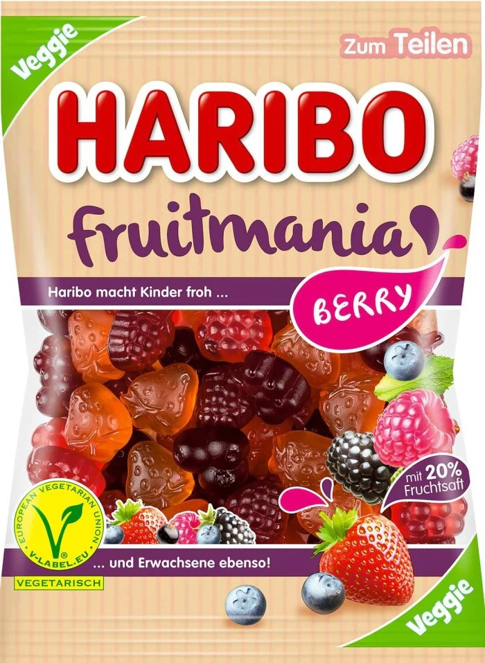 Желейні цукерки Haribo Fruitmania Berry, 160г