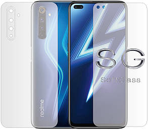 М'яке скло Realme 6 Pro Комплект: Передня та Задня панелі поліуретанове SoftGlass