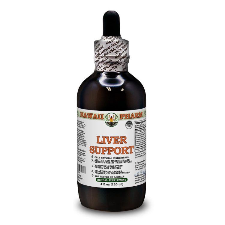 Hawaii Pharm Liver Support Alcohol-FREE / Підтримка печінки без спирту 120 мл