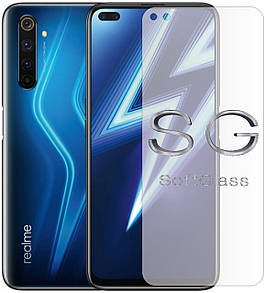 М'яке скло Realme 6 Pro на екран поліуретанове SoftGlass