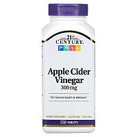 Натуральная добавка 21st Century Apple Cider Vinegar 300 mg, 250 таблеток