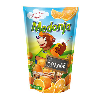 Напій соковмісний MEDONJA Orange - апельсин, 0.2 л, 28 шт/ящ