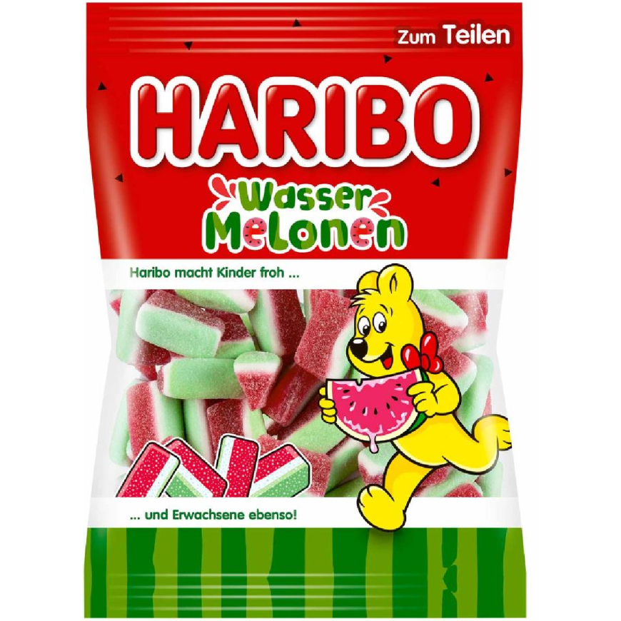 Жувальні цукерки Haribo Wasser Melonen зі смаком кавуна, 160г