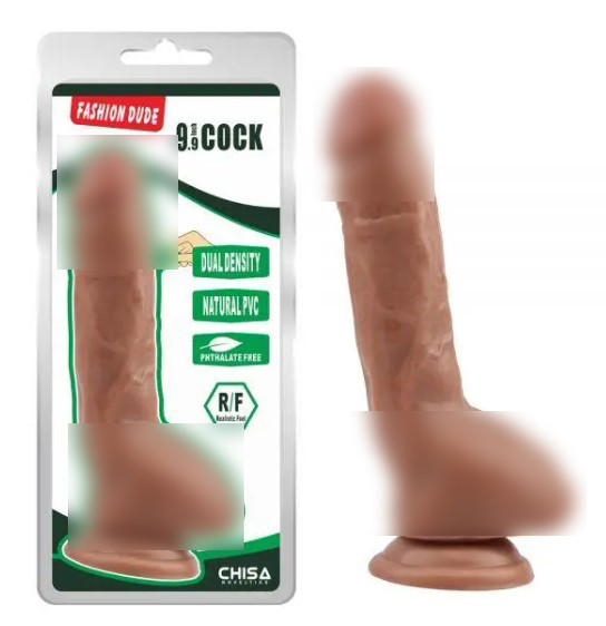 Смуглий фалоїмітатор на присоску Fashion Dude 9.9 Inch Cock| Limon