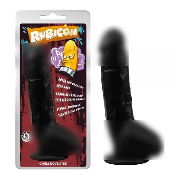 Чорний фалоїмітатор на присоску Brunet Trick Penis | Limon