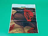 Пакети з вирубний ручкою(42*50+3)"Троянди" ХВГ (25 шт), фото 3