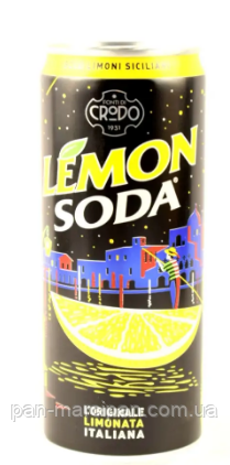 Газований напій Lemon Soda Fonti di Crodo 330 мл Італія