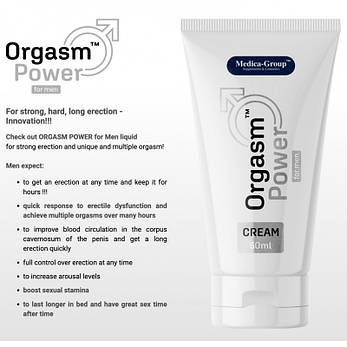 Крем для потенції Orgasm Power for Men Cream, 50 мл, фото 2