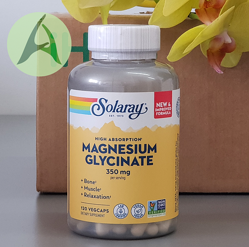 Solaray, Глицинат магния с высокой усвояемостью, 350 мг, 120 ...