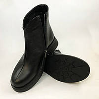 Женские весенние/осенние ботинки из натуральной кожи. 40 размер. CU-405 Цвет: черный