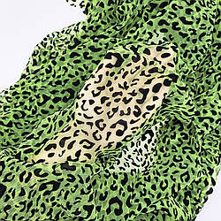 Сітка стрейч з флоком (ягуар) / колір САЛАТОВИЙ НЕОН / ціна вказана за 0,5 метра сітки