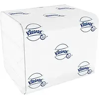 Туалетная бумага в листах (2 слоя 200 л.) с тиснением, белая Kleenex 8408