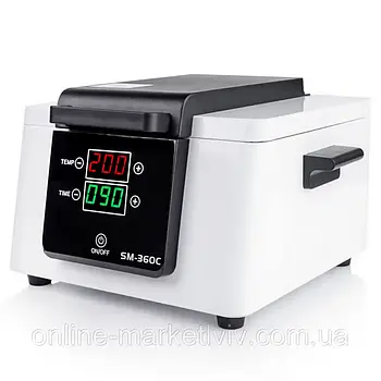 Сухожарова шафа для інструментів SM-360C WHITE / Сухожар / Стерилізатор для манікюру з дисплеєм