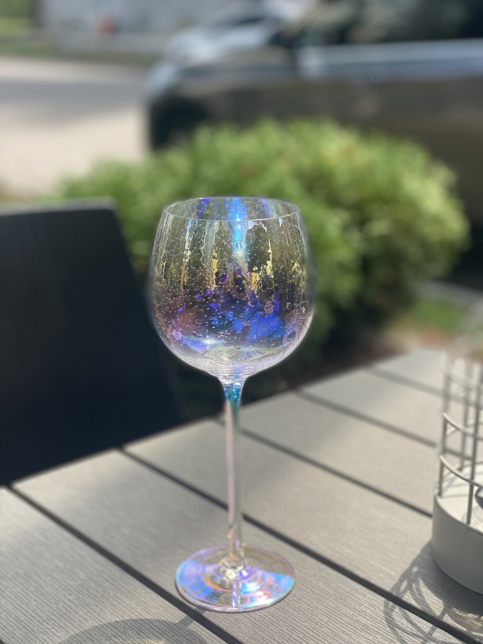 Келих "Bubble" 500 мл для вина прозорий із перламутром