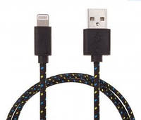 Кабель USB Lightning для iPhone5, iPhone6, iPad mini, iPad4, iPod5 (плетеный)