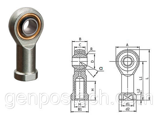 Підшипник SI 18-T/K GPL/УКРАЇНА