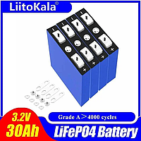 Аккумулятор LiitoKala 30 mAh LiFePo4 5C 3.2v литий-железо-фосфат,4 шт