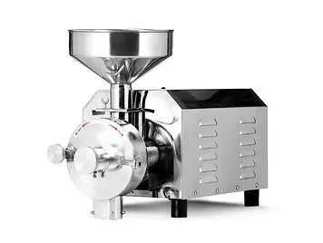Млинок Жорновий млин DEZOPT HK-820 (2.2 кВт, 150 кг/год) професійна жорнова мукомолка для сухих сипучих матеріалів.