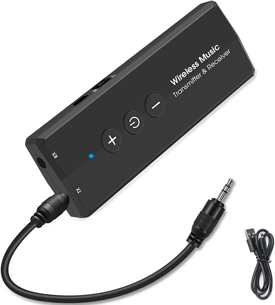 EasyULT Bluetooth 5.0 USB-ключ адаптер для ПК, 3-в-1 Bluetooth передавач приймач / бездротовий аудіоадаптер 3.5 мм, для телевізора, фото 1