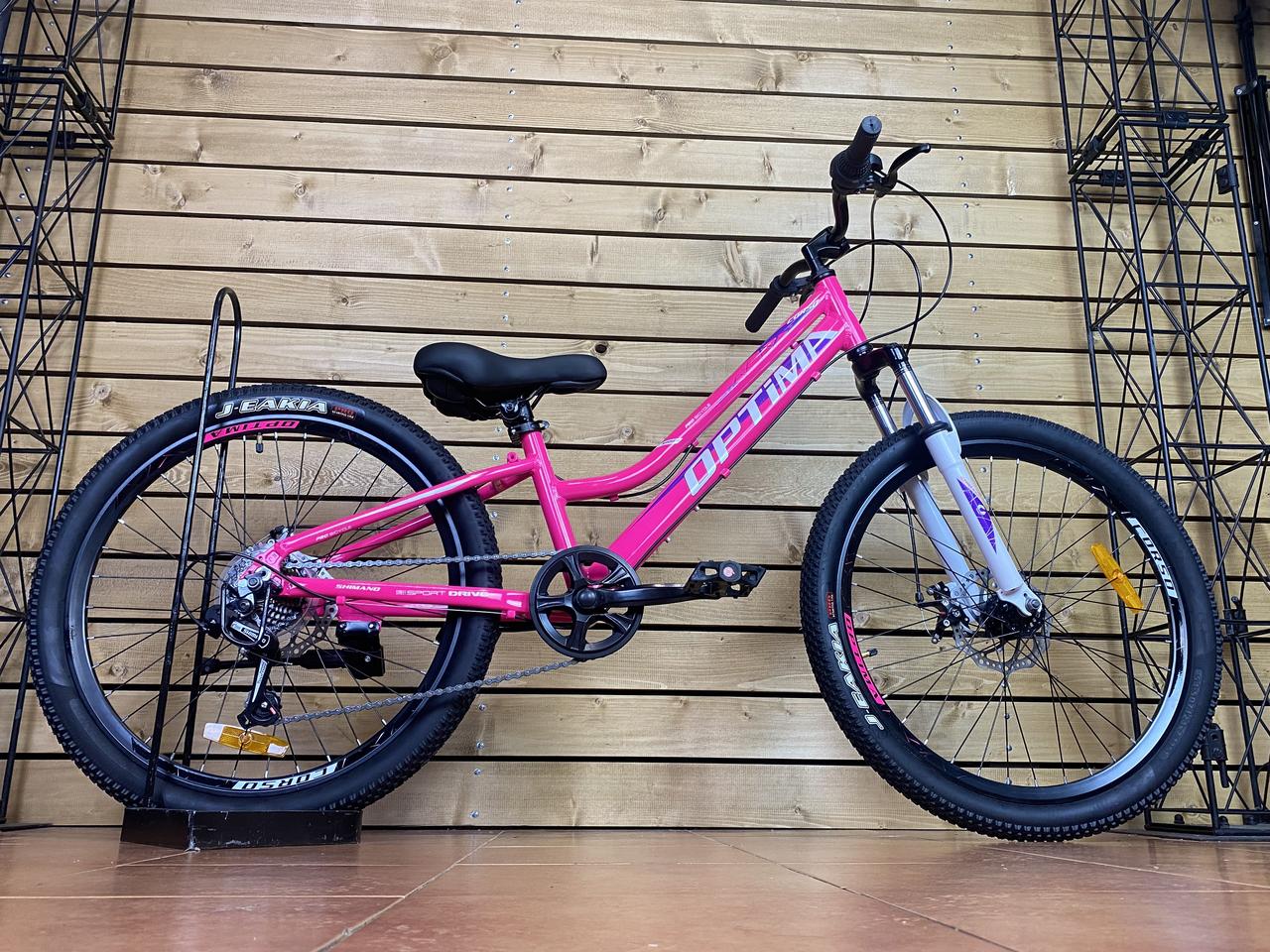 Велосипед підлітковий спортивний Corso Optima 24" TM-24501 рожевий на зріст 120-135 см