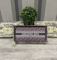 Женский кошелек на змейки Christian Dior