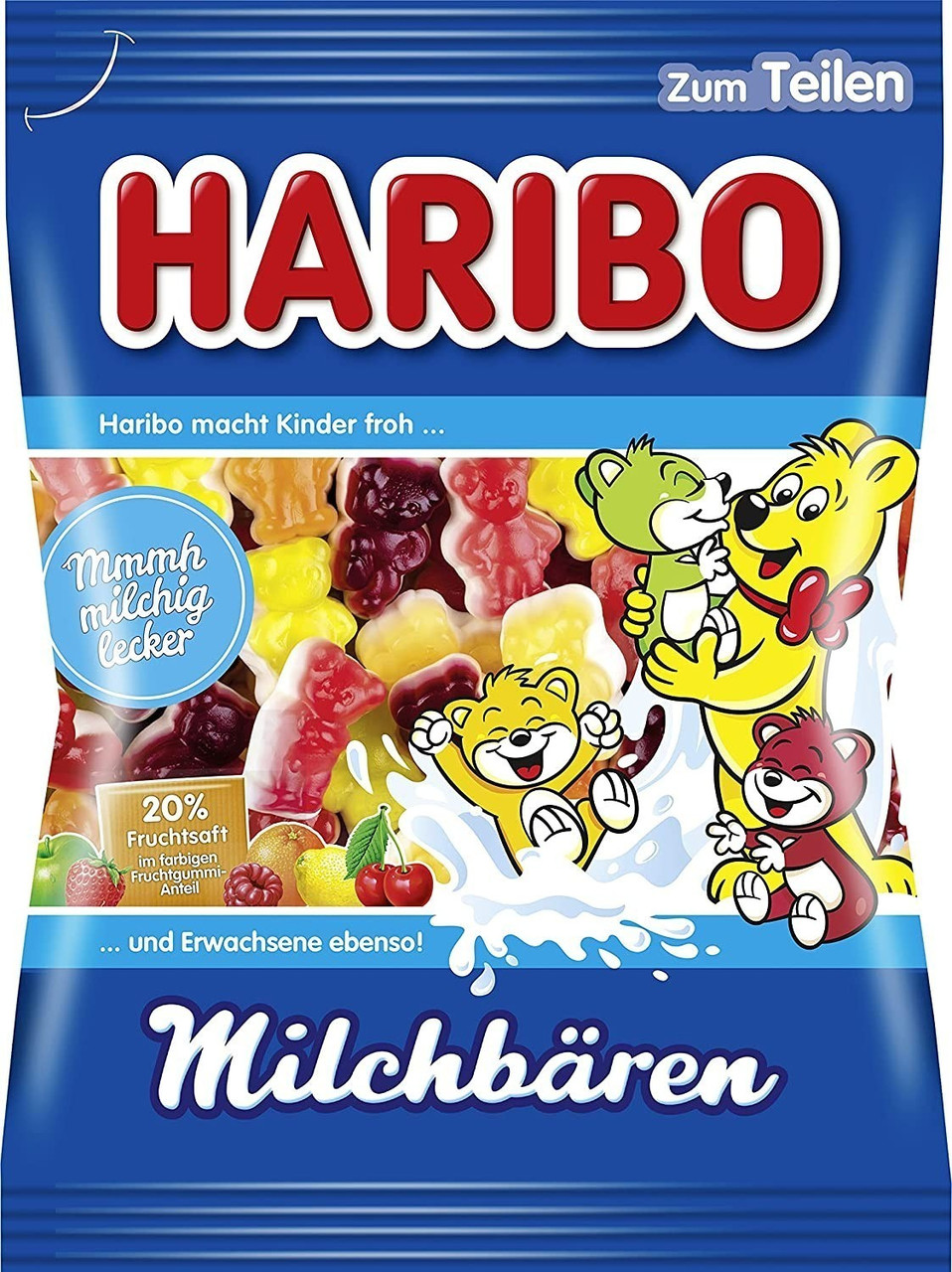 Желейні Цукерки Haribo Milchbären Молочні Ведмеді, 160г