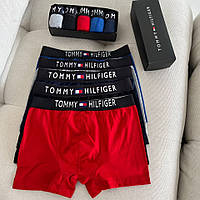 Мужские трусы Tommy Hilfiger комплект 5шт Мужские трусы боксерки набор в коробке XXL